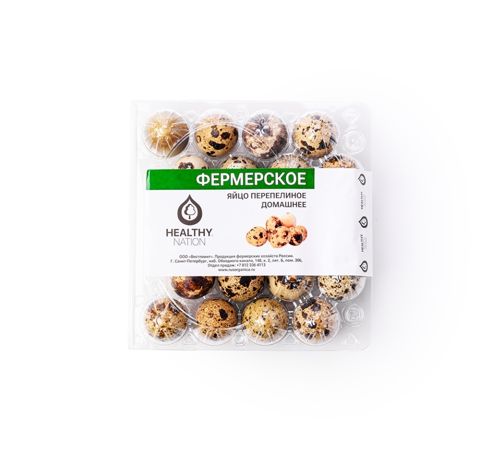 

Яйцо перепелиное Healthy Nation Фермерское 20 шт.