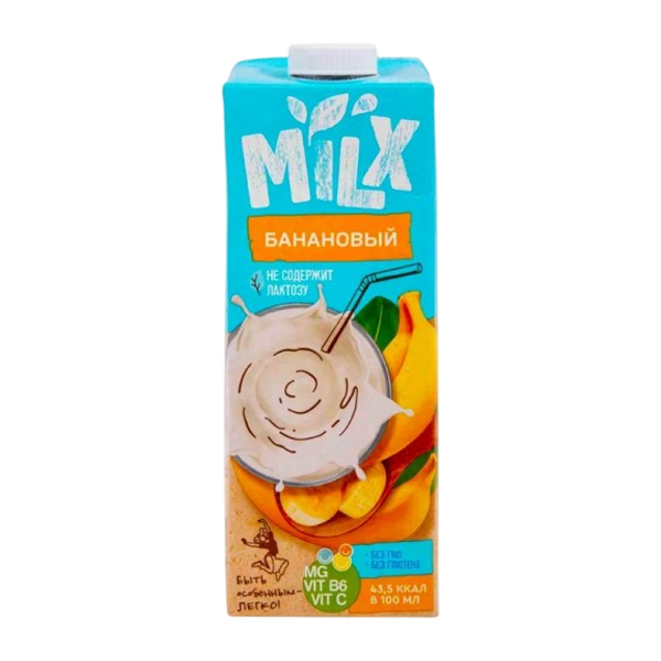

Напиток растительный Milx соево-банановый 1.1% 1 л