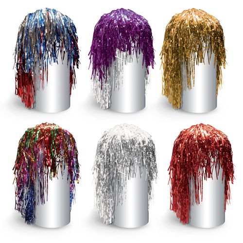 

Маскарадный парик Веселый праздник из дождика 35 x 14 x 5.6 см цвет в ассортименте