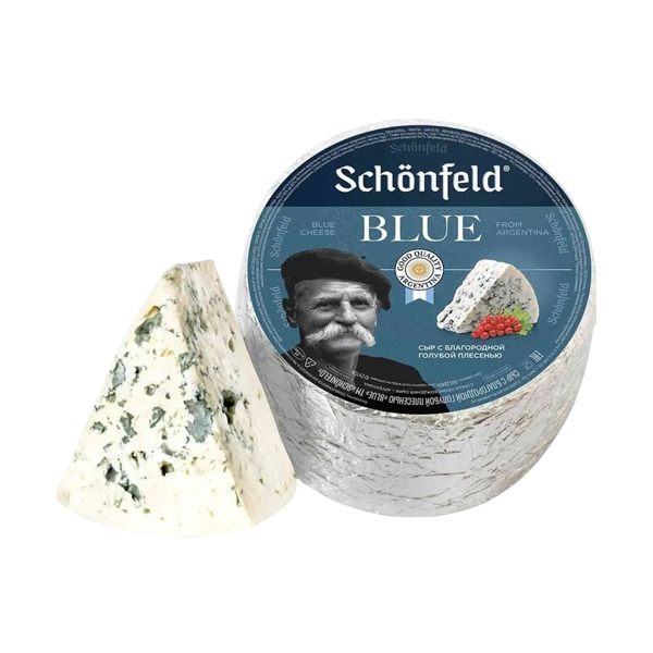 

Сыр с голубой плесенью Schonfeld Blue 54% вес