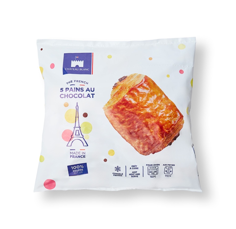 

Булочка Французская с шоколадом (5 шт/упак) 375г