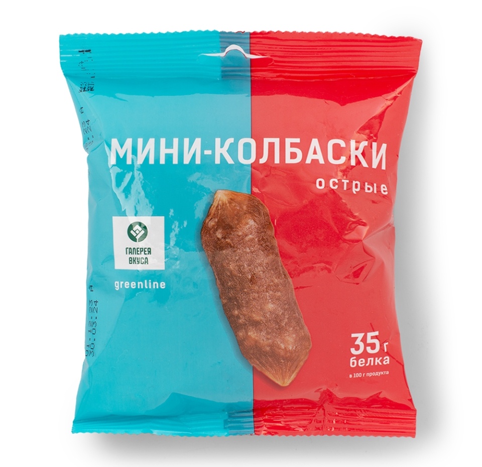 

Мини-Колбаски Галерея вкуса с/в Острые Экстра 60 г