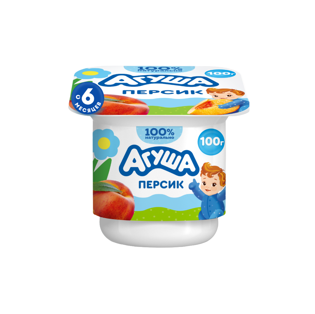 

Творог детский Агуша Персик с 6 месяцев 3.9% 100 г