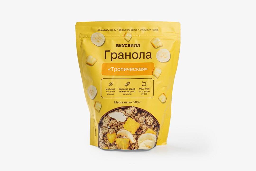 

Гранола ВкусВилл "Тропическая", 280г