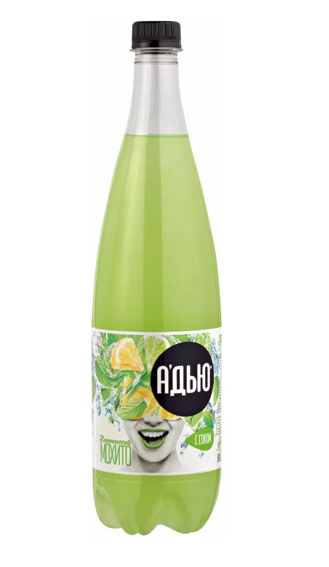 

Напиток А'дью Мохито классик сильногазированный 1 л