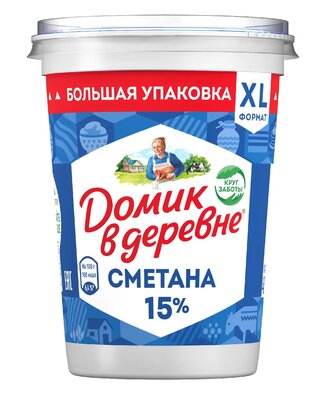 Сметана Домик в Деревне 15% 450г