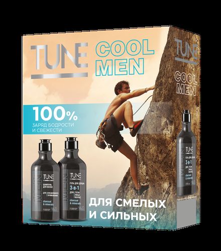 

Подарочный набор Tune питание и увлажнение мужской: гель для душа 290 мл, шампунь для волос 290 мл дизайн упаковки в ассортименте