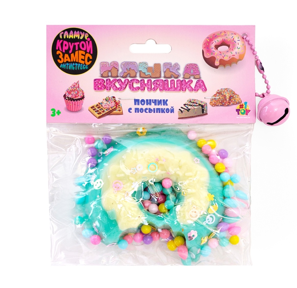 

Игрушка-антистресс 1Toy Крутой замес Пончик с посыпкой 1 шт в ассортименте