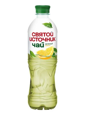 Холодный чай Святой Источник зеленый с лимоном 500 мл
