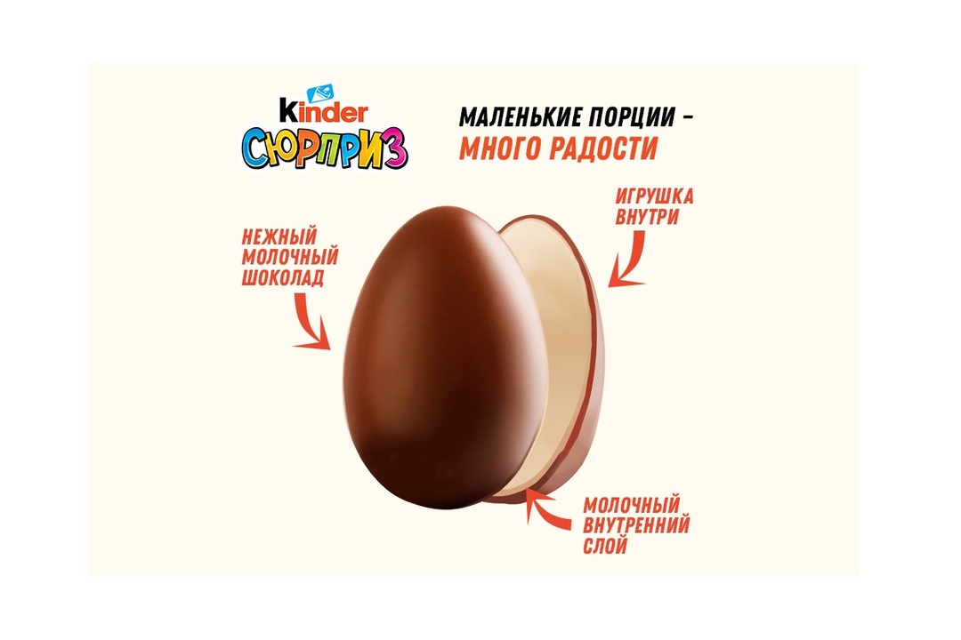 

Яйцо Kinder Сюрприз из молочного шоколада с игрушкой в ассортименте 20 г