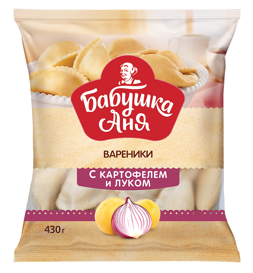 

Вареники Бабушка Аня с картофелем и луком 430 г