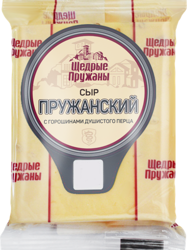 

Сыр Щедрые Пружаны Пружанский с горошинами душистого перца 50% 200 г