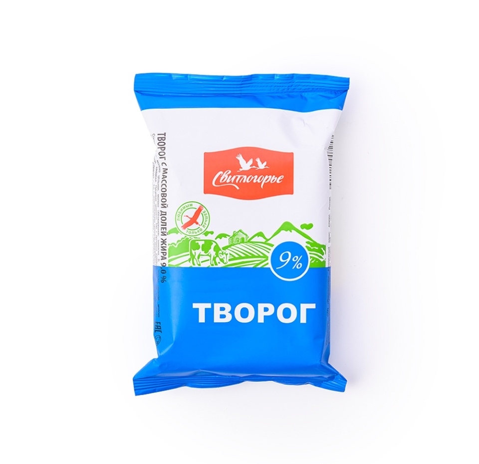 

Творог Свитлогорье 9% 180 г