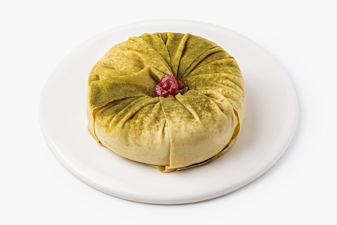 

Торт Блинный Матча с клубникой 430 г