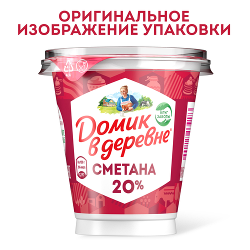 

Сметана Домик в деревне 20% 300 г