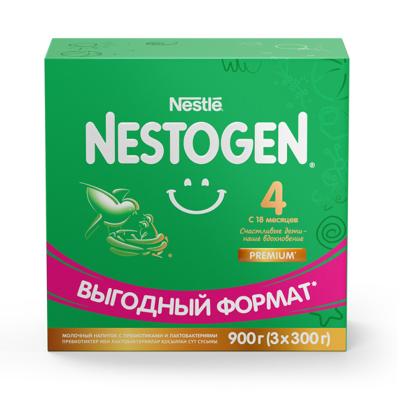 

Смесь Nestogen 4 молочная с 18 месяцев 900 г