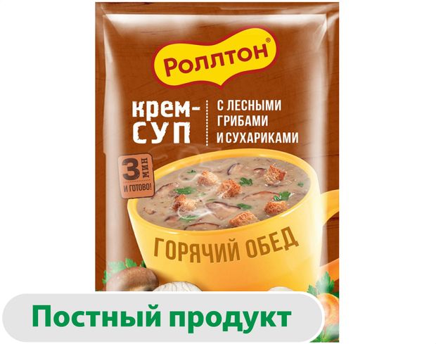 

Крем-суп Роллтон с лесными грибами и сухариками 21 г