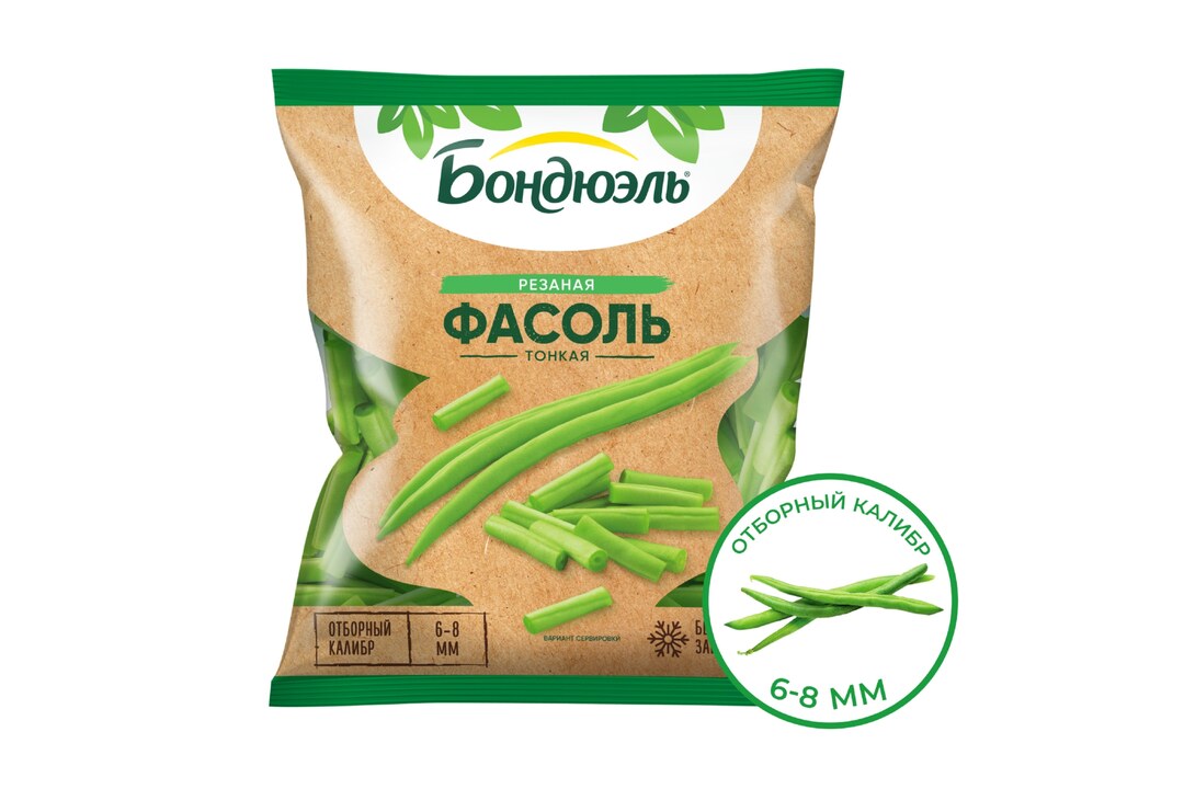 

Фасоль замороженная Бондюэль фермерская тонкая резаная 400 г