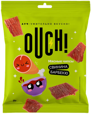 Чипсы мясные Ouch! из свинины 25 г