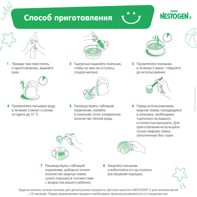 

Молочный напиток Nestogen 3 с пребиотиками и лактобактериями с 12 месяцев 300 г