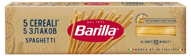 

Макаронные изделия Barilla 5 Cereali Спагетти 5 злаков 450 г