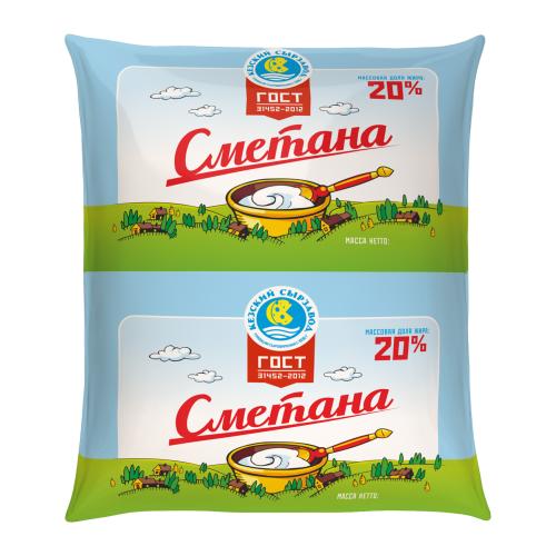 

Сметана Кезский сырзавод 20% без змж 500 г