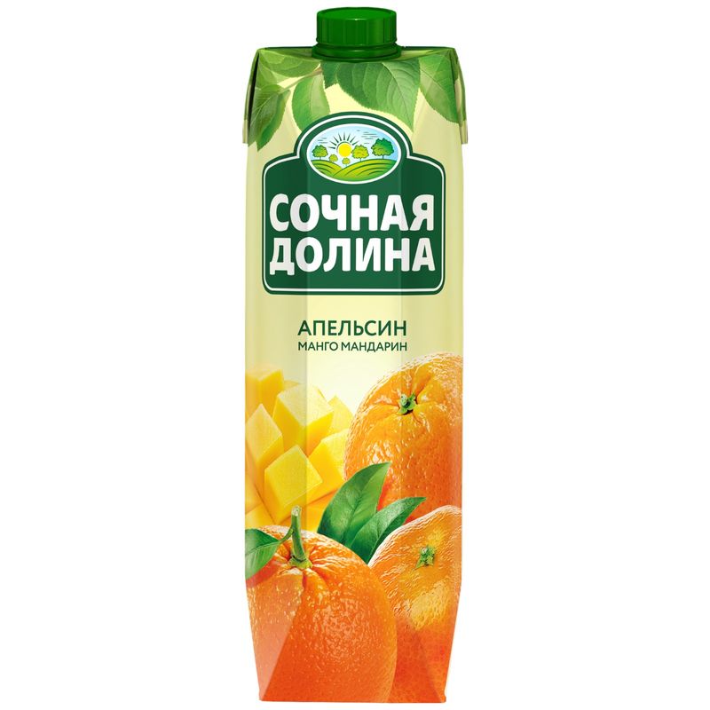 

Сок Сочная долина Апельсин манго мандарин 950 мл