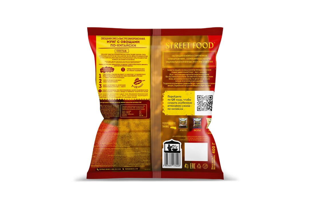 

Овощи Бондюэль Мунг по-китайски смесь замороженная 400 г