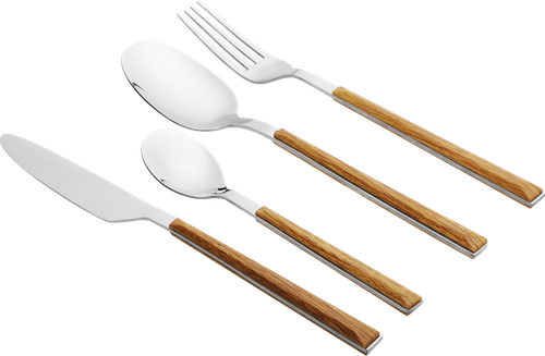 

Набор вилок столовых Homeclub Wood нержавеющая сталь пластик 2 шт.