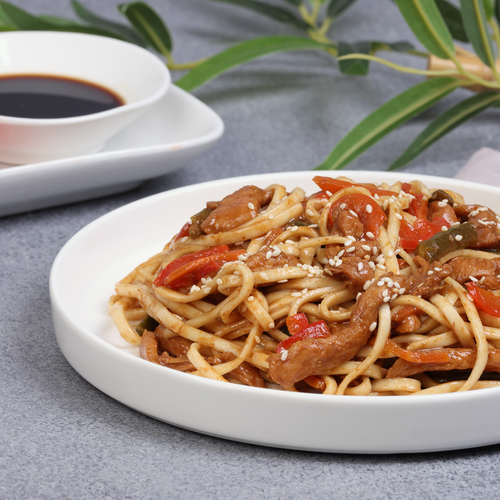 

Удон с курицей в соусе терияки весовой