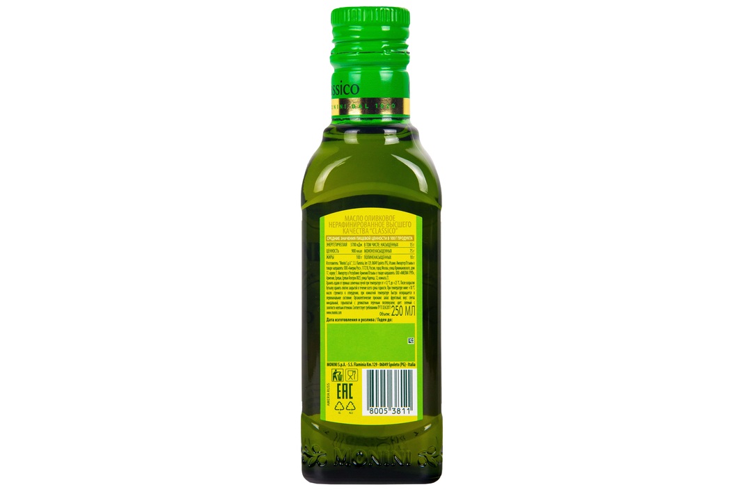 

Масло оливковое Monini Classico Extra Virgin нерафинированное 250 мл