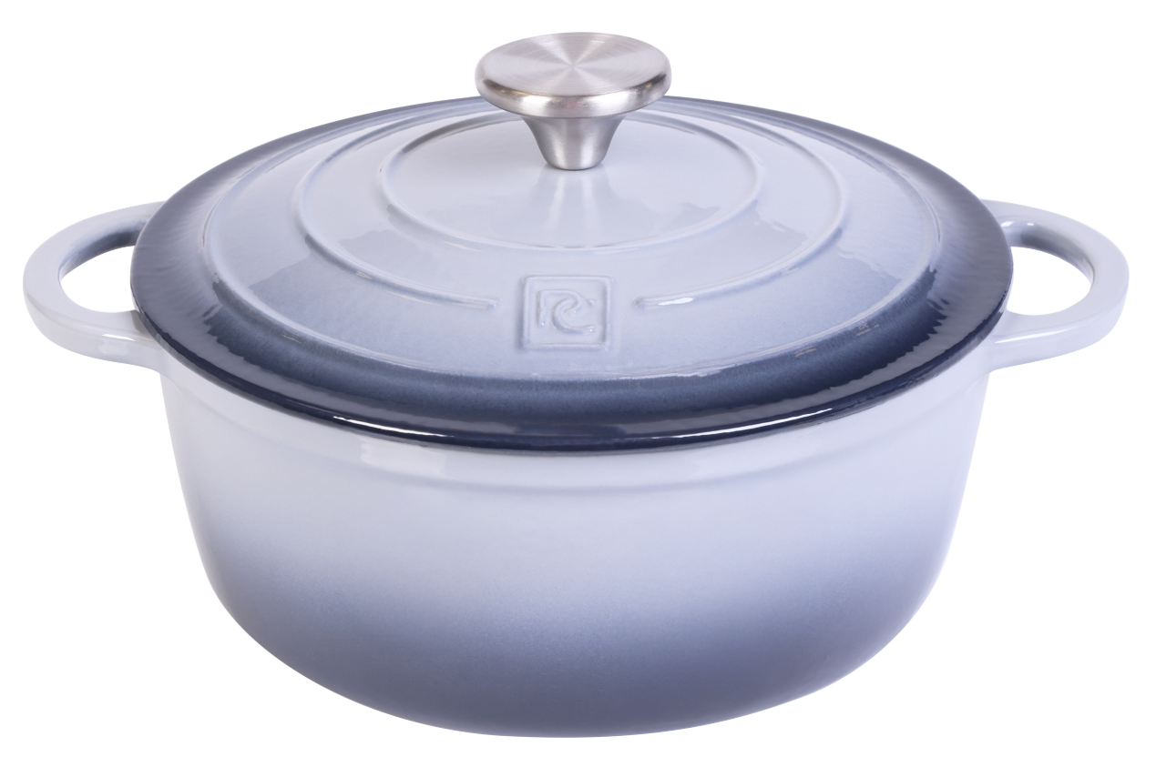 

Кастрюля Platinum choice индукция эмаль чугун серый 2.6 л