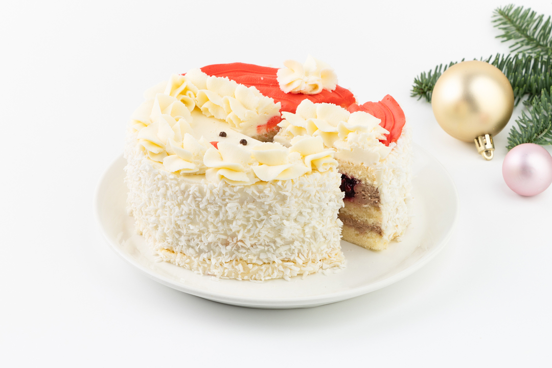 

Торт бисквитный ВкусВилл Дед Мороз вишневый 620 г