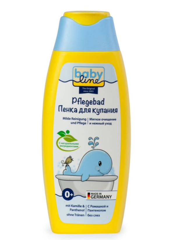 

Пена для купания Babyline с ромашкой и пантенолом 500 мл