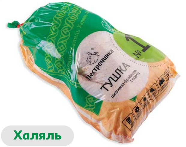 

Тушка цыпленка-бройлера Пестречинка Халяль вес