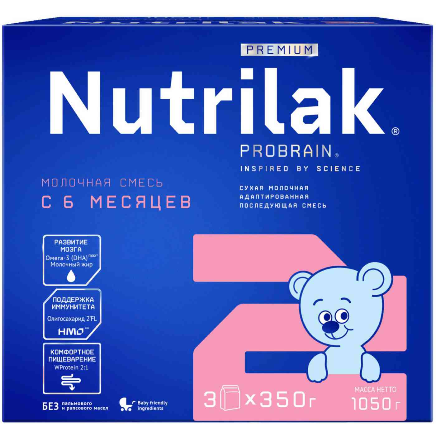 

Смесь молочная Nutrilak Premium 2 с 6 месяцев 1050 г