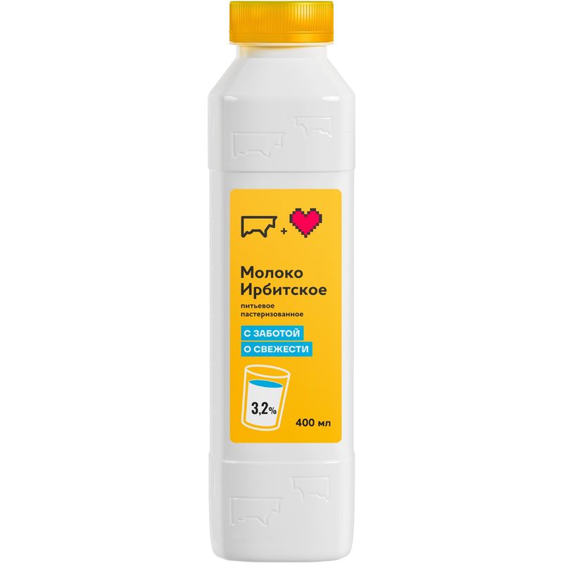 

Молоко Ирбитское пастеризованное 3.2% 400 мл
