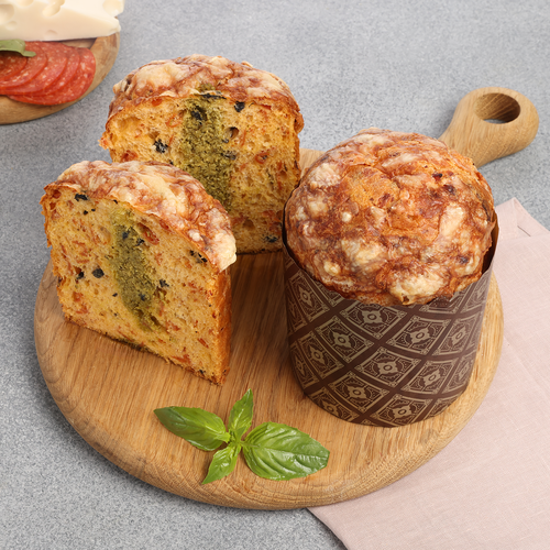 

Кулич Лента Fresh с пепперони маслинами и соусом песто 240 г