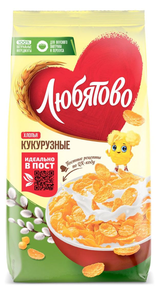 

Хлопья Любятово кукурузные 300 г