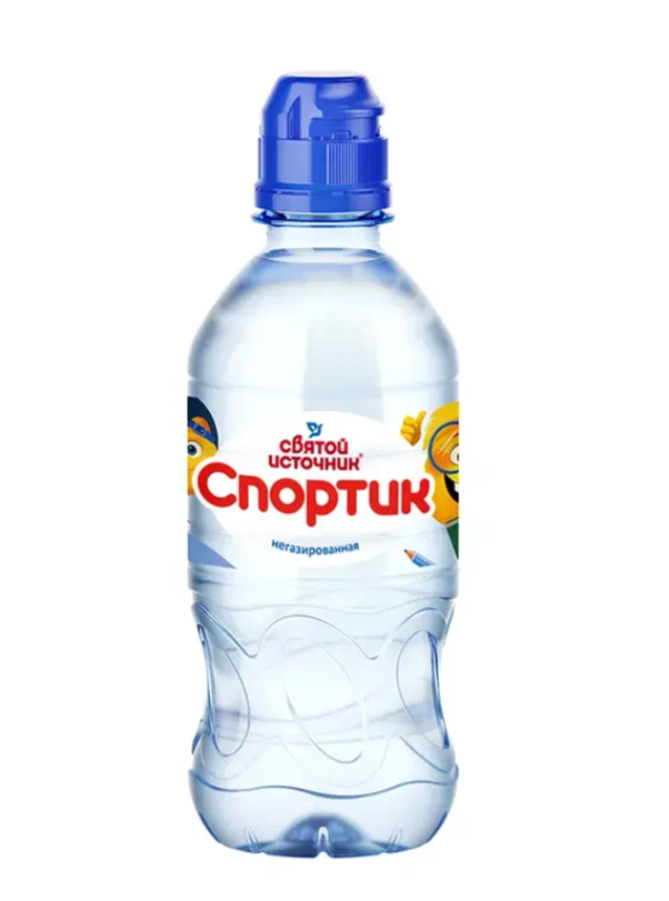 

Вода детская Святой Источник Спортик негазированная 0.33 л дизайн в ассортименте