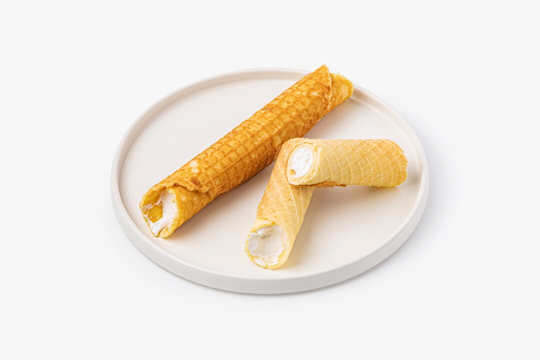 

Трубочки вафельные ВкусВилл с белковым кремом 2 шт. 120 г