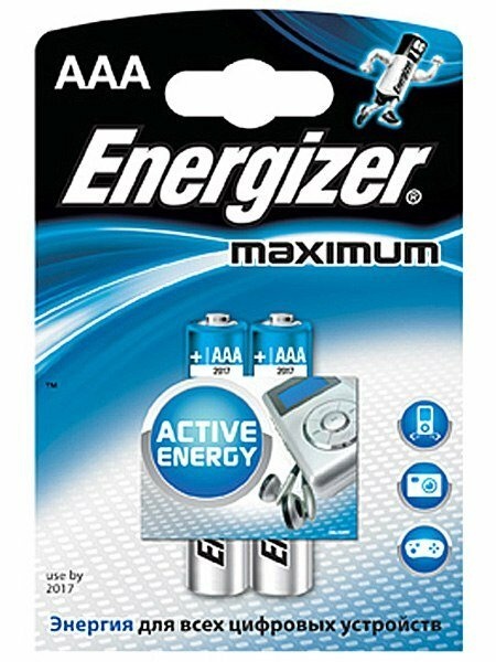 

Батарейки Energizer Maximum AAA 2 шт.