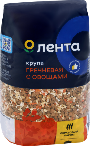 

Крупа гречневая Лента с овощами 500 г