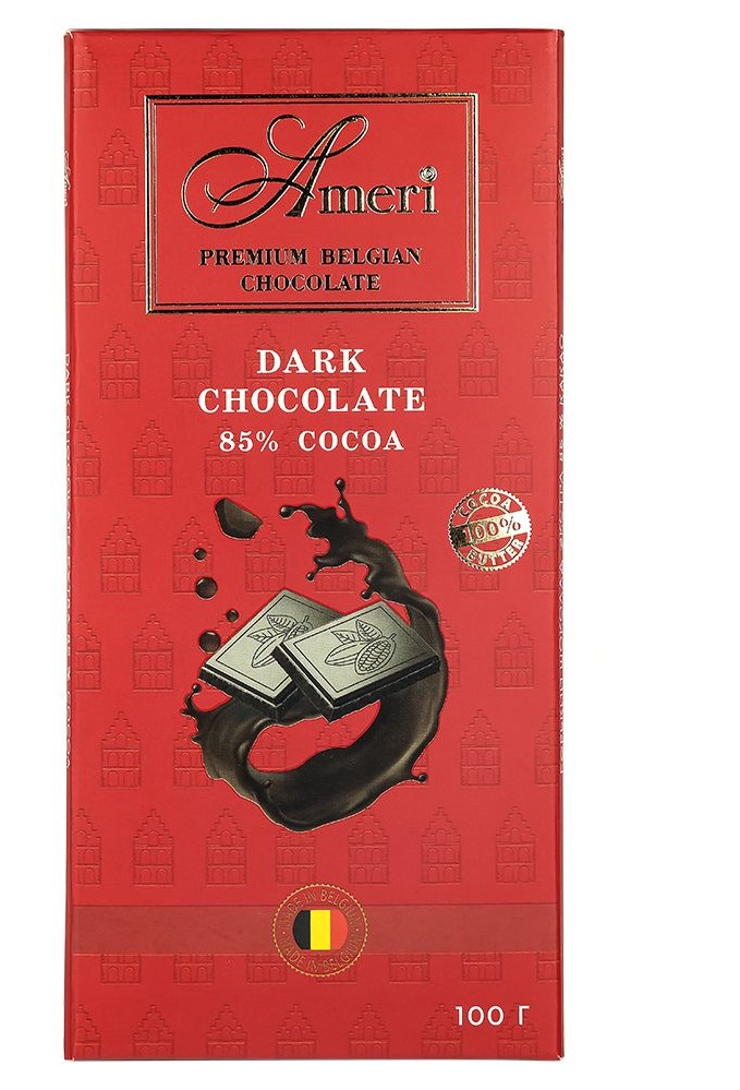 

Шоколад горький Ameri Экстра 85% плитка 100 г Бельгия