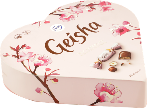 

Конфеты Geisha из молочного шоколада с ореховой начинкой из фундука 190 г