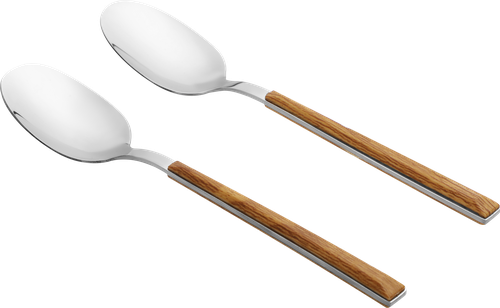 

Набор ложек столовых Homeclub Wood нержавеющая сталь пластик 2 шт.