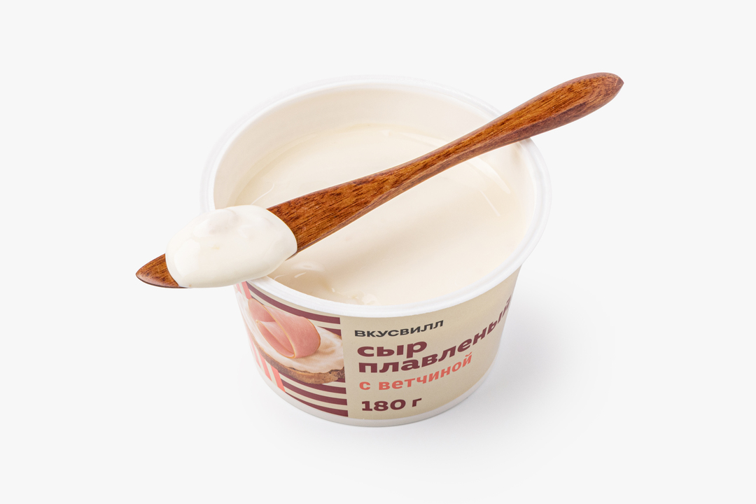 

Сыр плавленый ВкусВилл с ветчиной 180 г