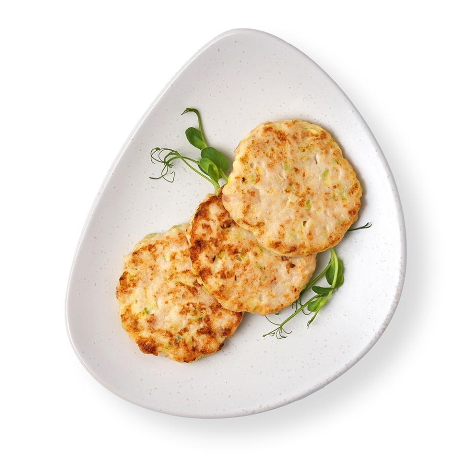 

Оладьи Азбука Вкуса с мясом цыплят-бройлеров с кабачком 150 г