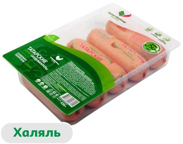 

Сардельки Татарские Халяль ТМ Челны-Бройлер 430 г