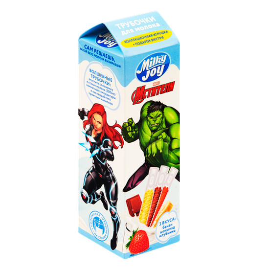 

Трубочки для молока Milky Joy Банан клубника шоколад с игрушкой 18 г